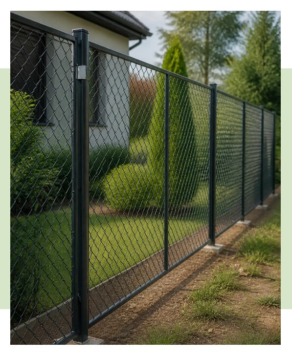 Секционный забор из рабицы в Феодосии по цене от 3251 р. | ЗаборЭксеперт-Фдс